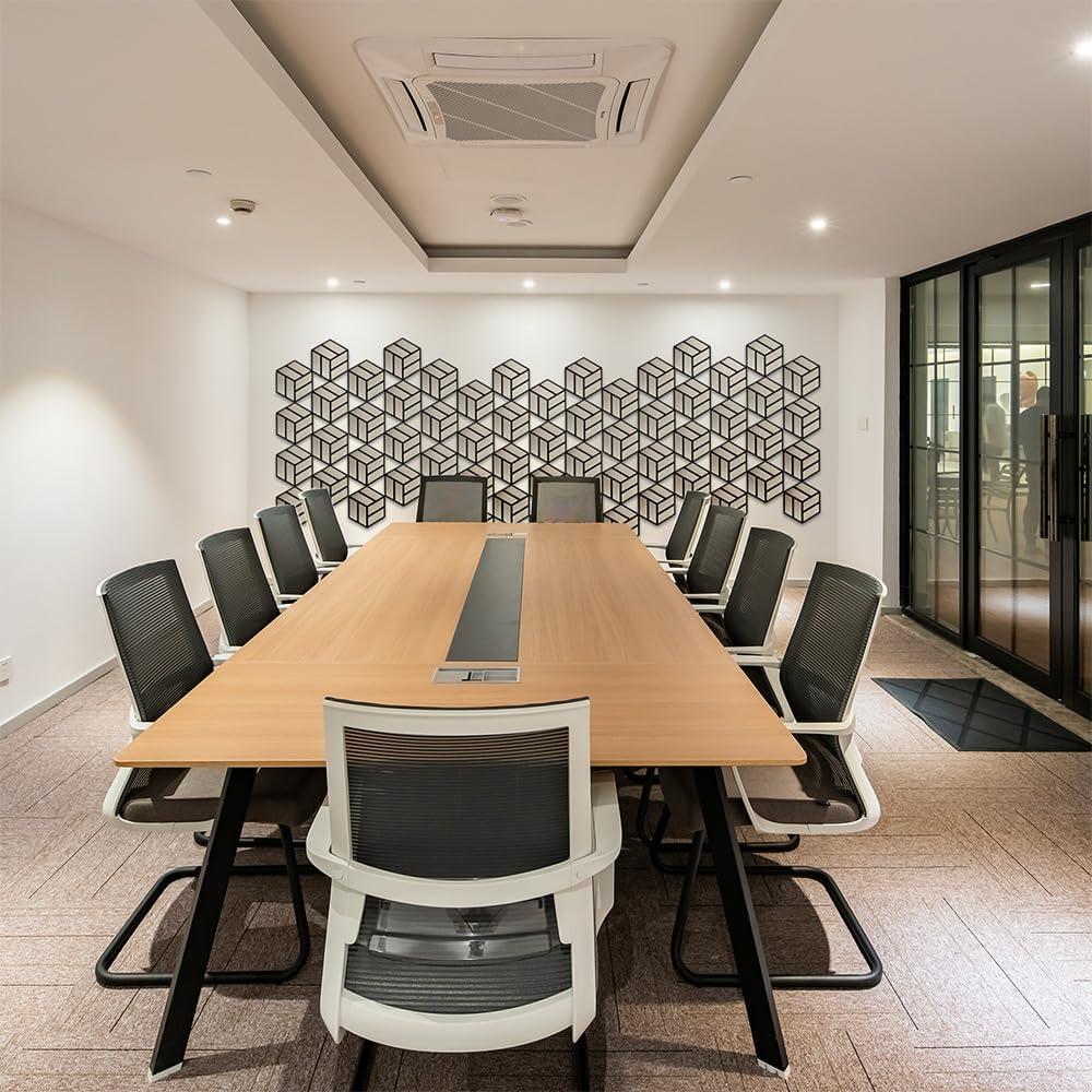 Paneles Acústicos Hexagonales Urban Decor 5 Piezas Gris