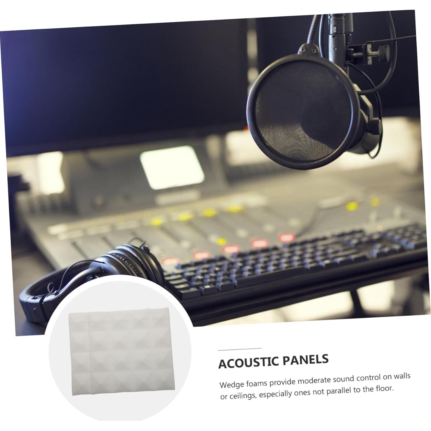 Paneles Acústicos ERINGOGO 12 Pcs 25x25x5cm Aislamiento Sonoro