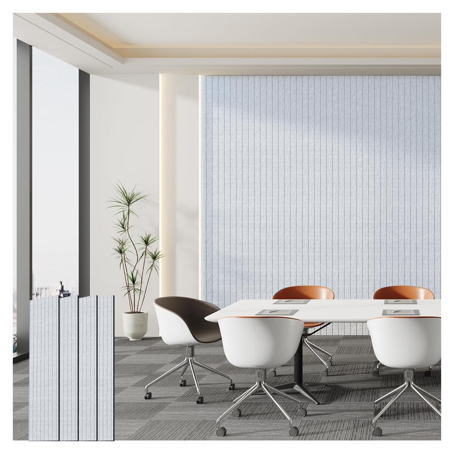 Paneles Acústicos Aislantes 4 Pzs Fibra Poliéster 121.9x30.5cm