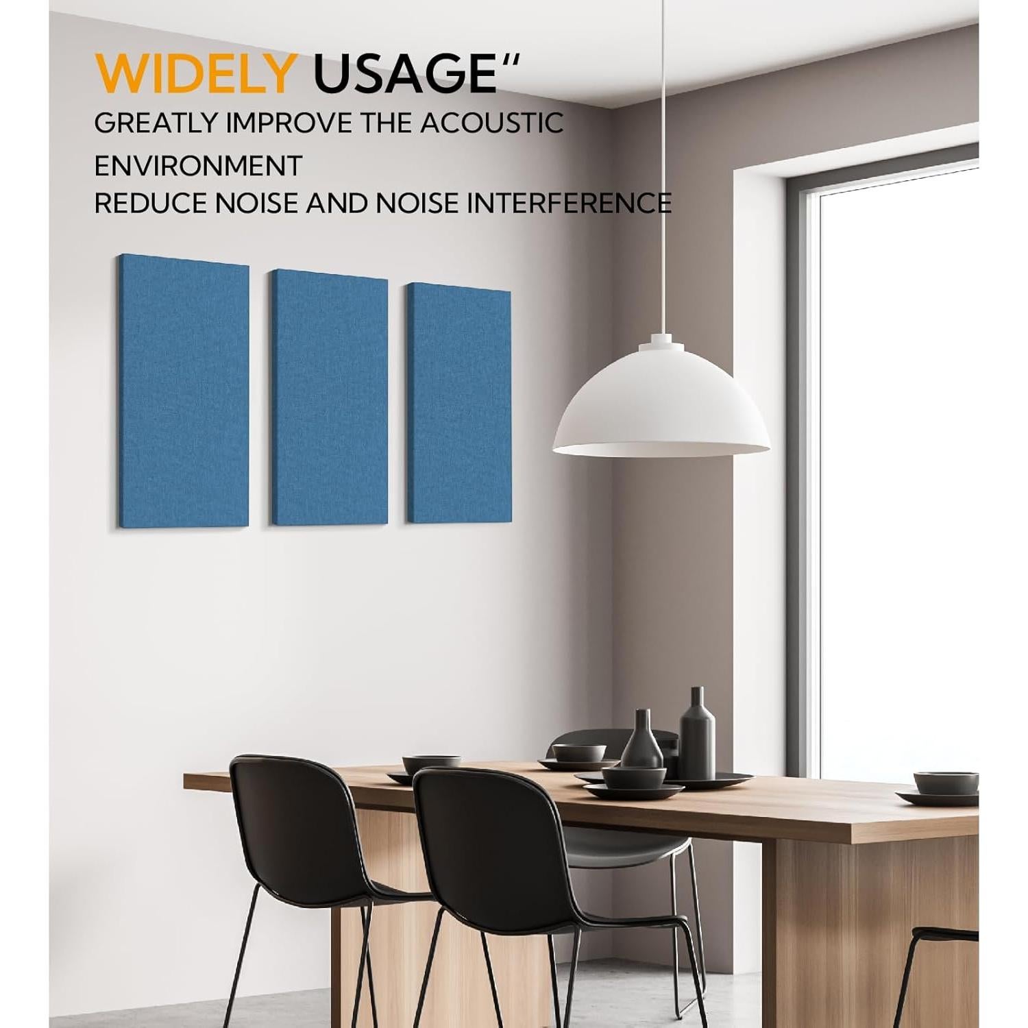 Paneles Acústicos Olanglab Marino, 2 Piezas 60x30 cm, Absorbentes