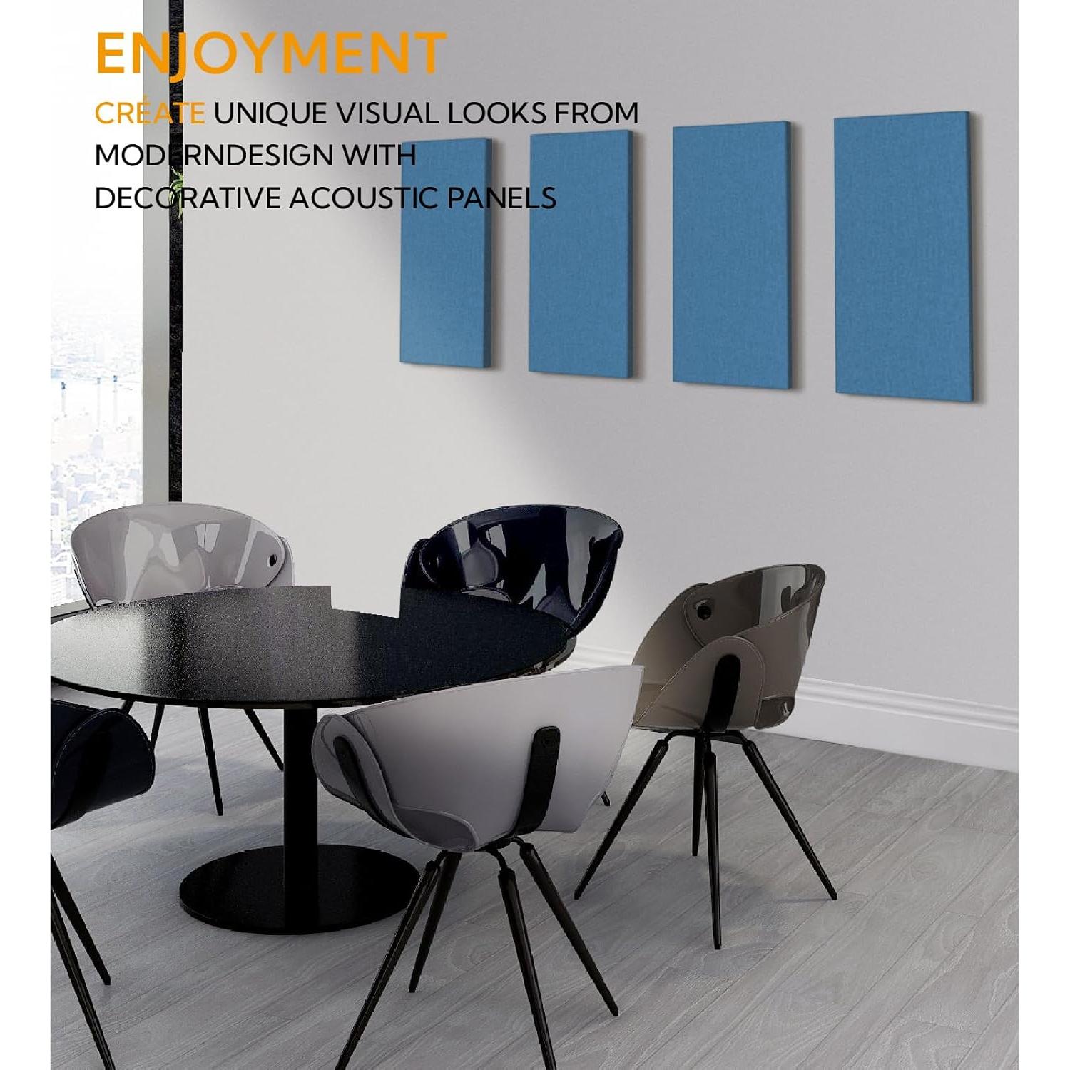 Paneles Acústicos Olanglab Marino, 2 Piezas 60x30 cm, Absorbentes