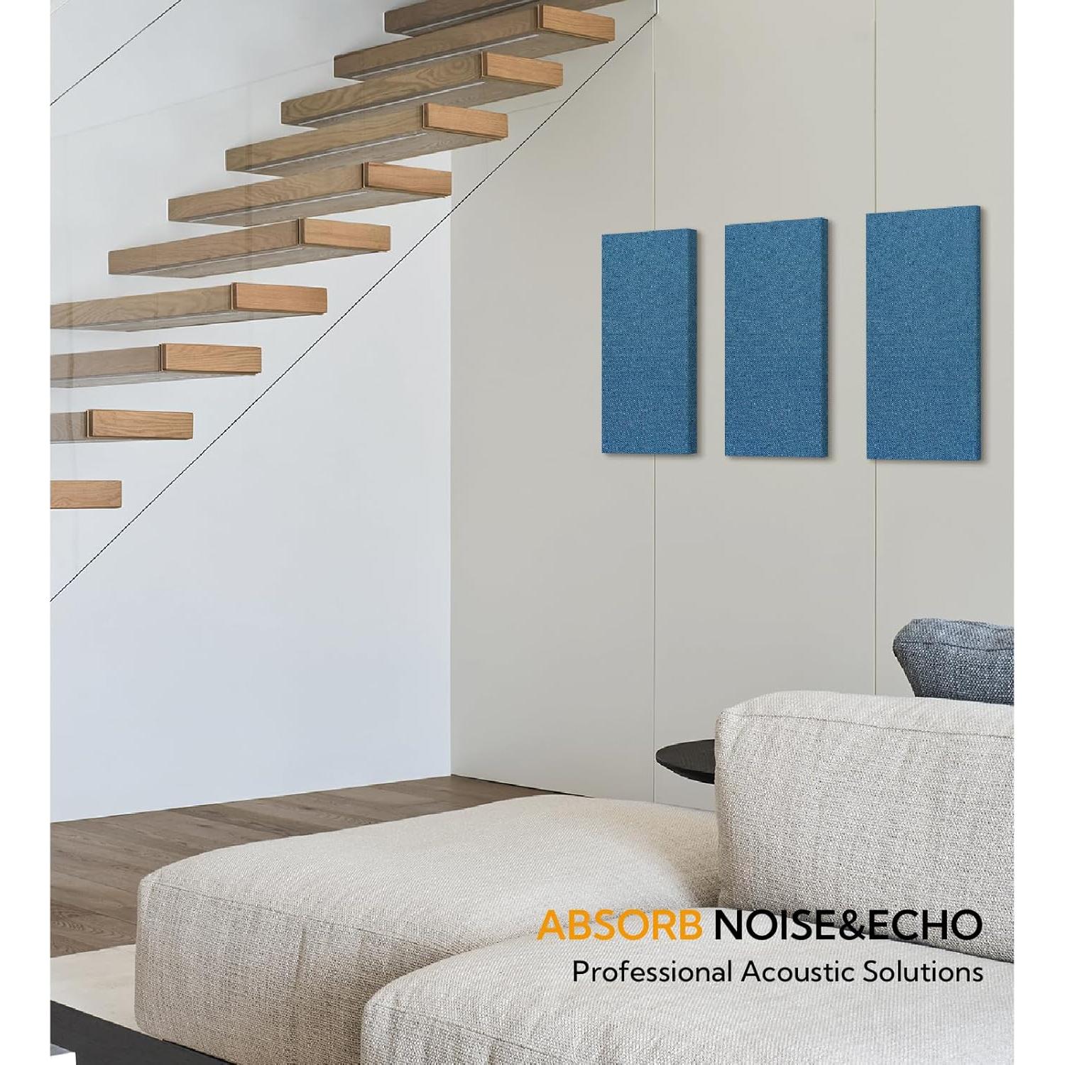 Paneles Acústicos Olanglab Marino, 2 Piezas 60x30 cm, Absorbentes