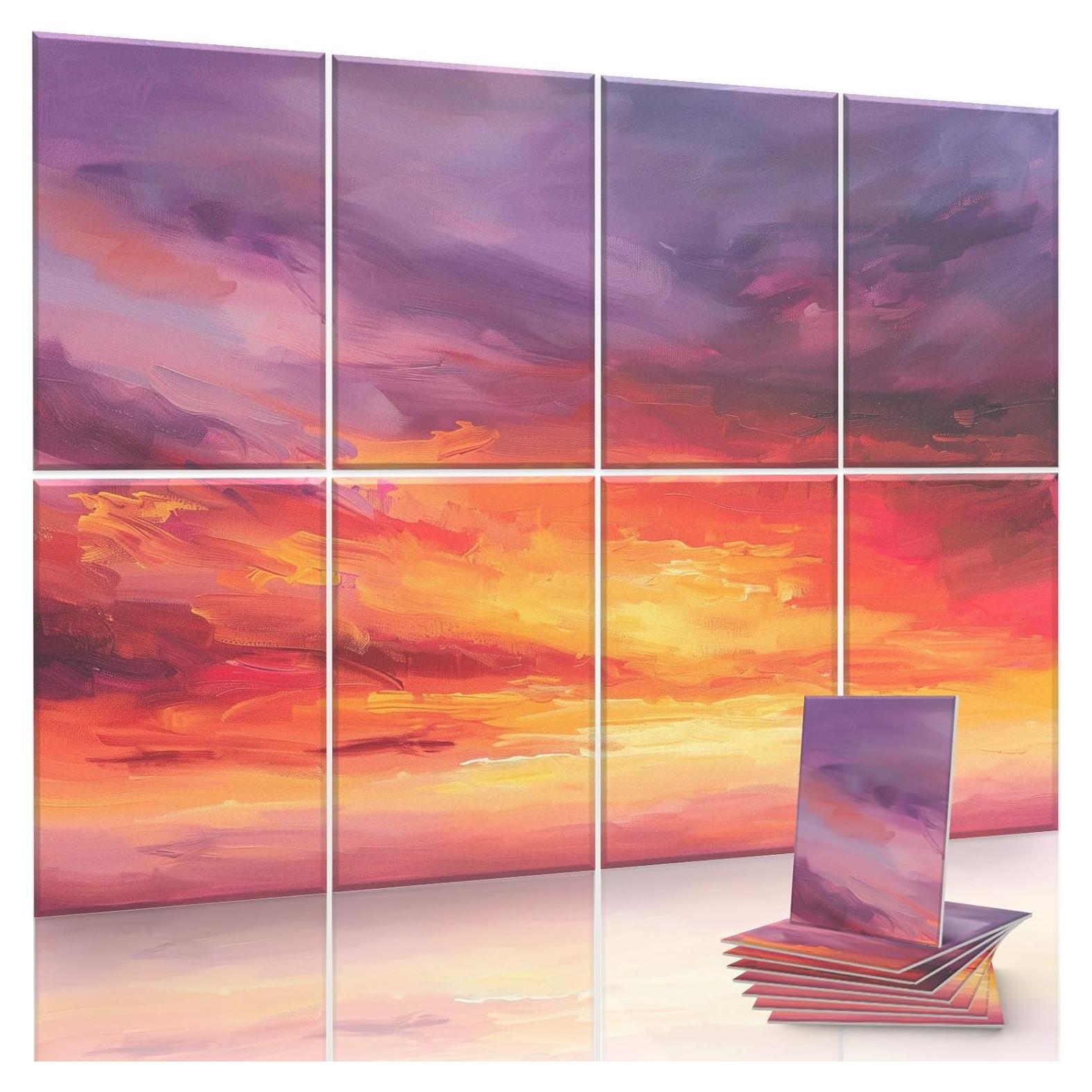 Paquete de 8 Paneles Acústicos Decorativos 121.9x81.3 cm