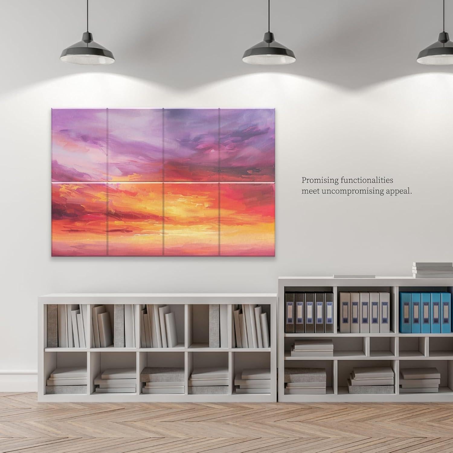 Paquete de 8 Paneles Acústicos Decorativos 121.9x81.3 cm