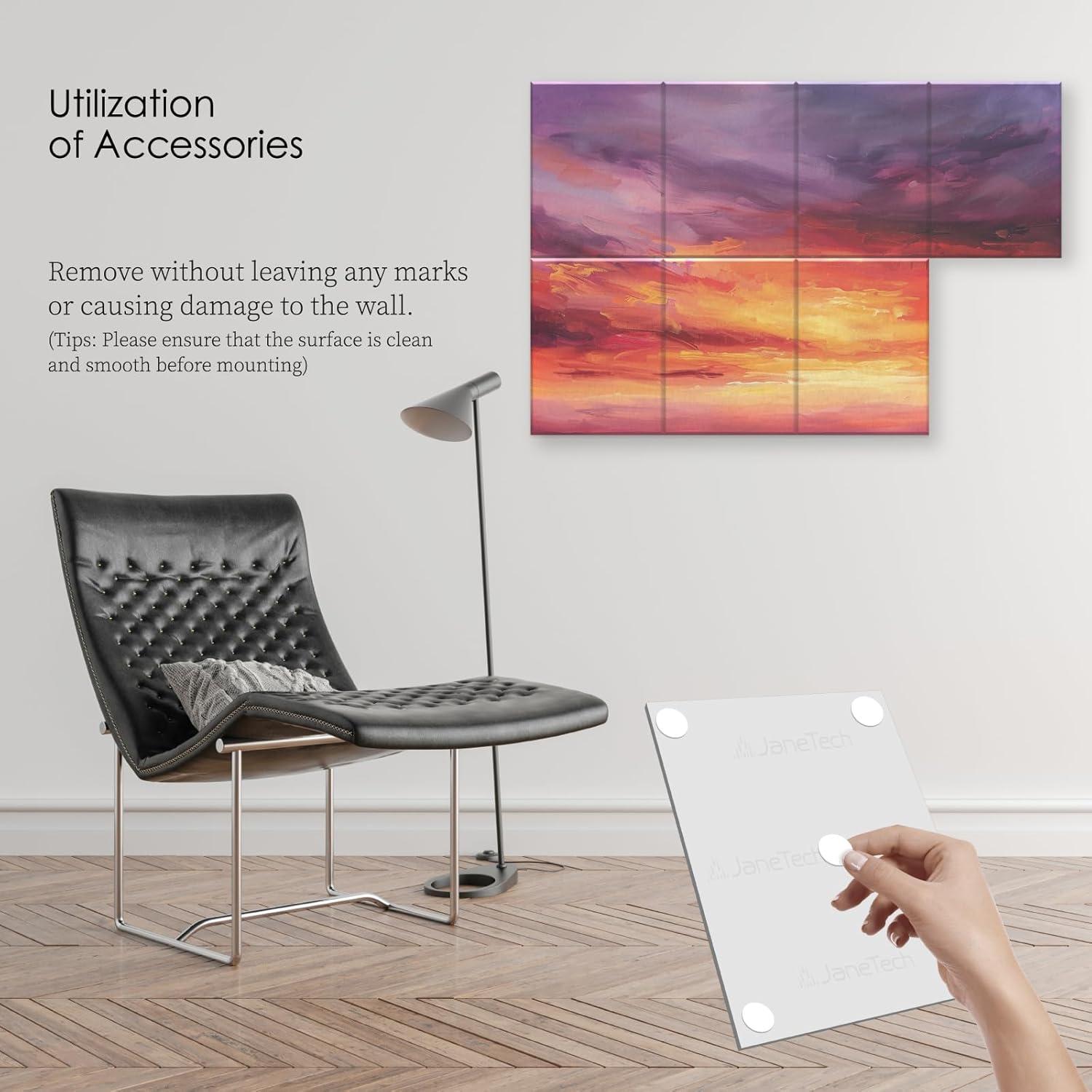 Paquete de 8 Paneles Acústicos Decorativos 121.9x81.3 cm