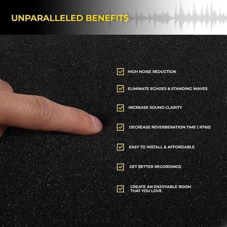 Paneles Acústicos DOWNSOUND 24 Pack 30x30 cm Aislantes Carbón