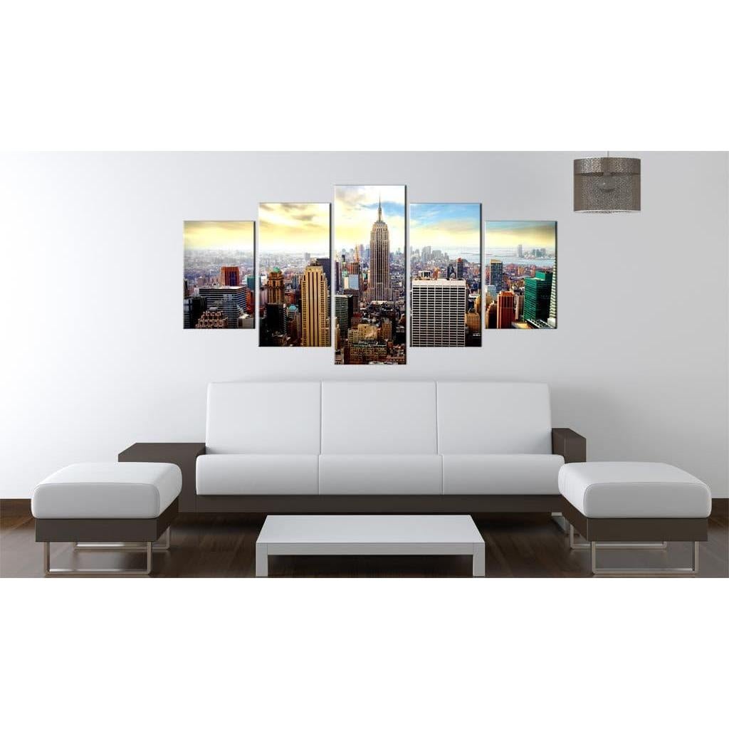 Lienzo Acústico Artgeist Nueva York 225x112.5 cm 5 Piezas