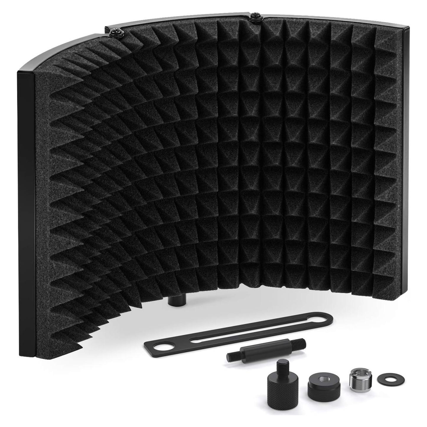 Escudo de Aislamiento de Micrófono TONOR Negro 21.08x33.02cm