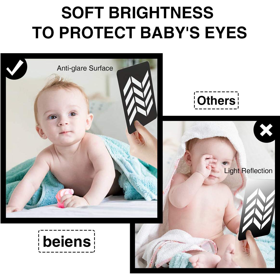 Tarjetas de Flash de Alto Contraste beiens para Bebés 0-3 Meses