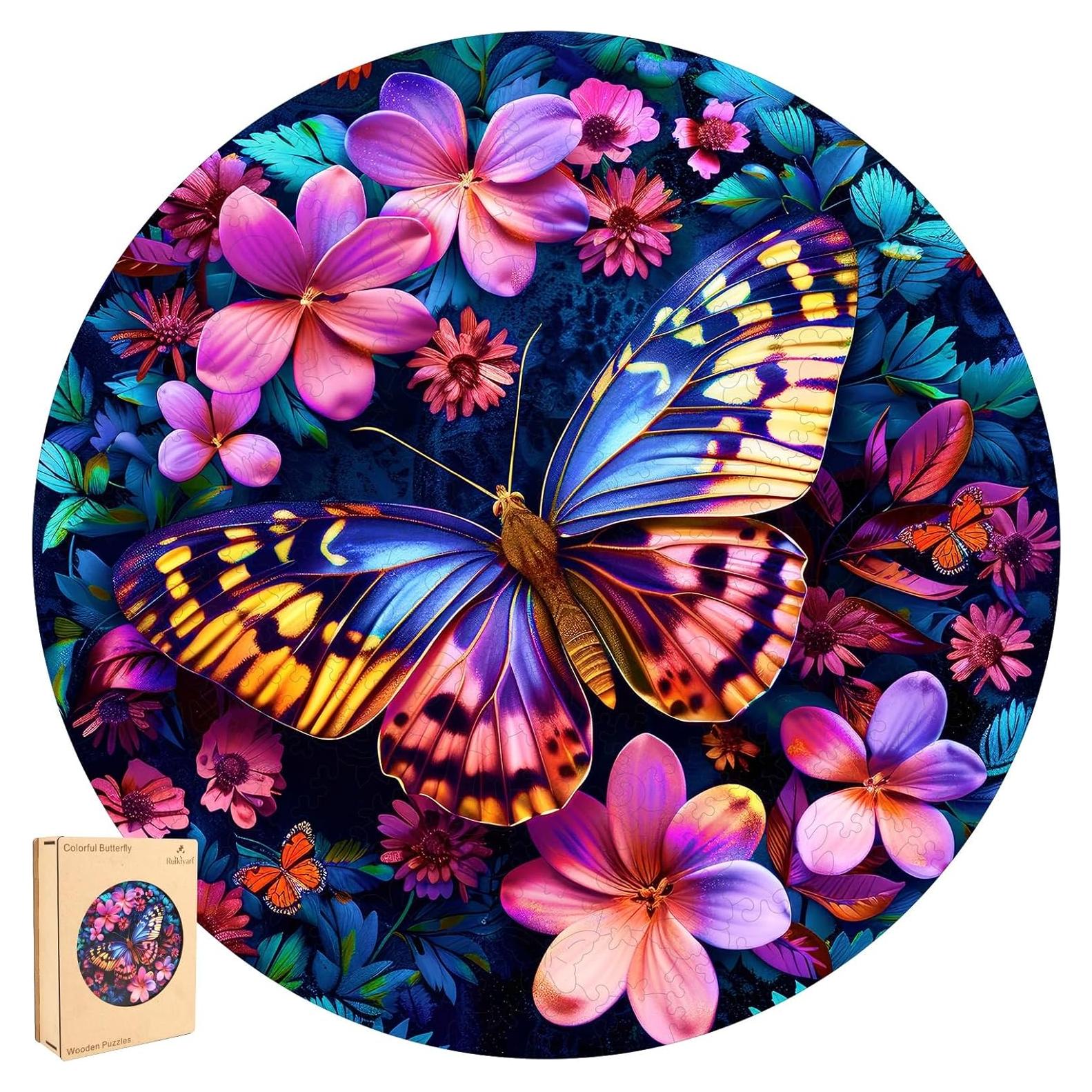 Rompecabezas de Madera Ruikiyart 200 Piezas Colibrí 28.4 cm