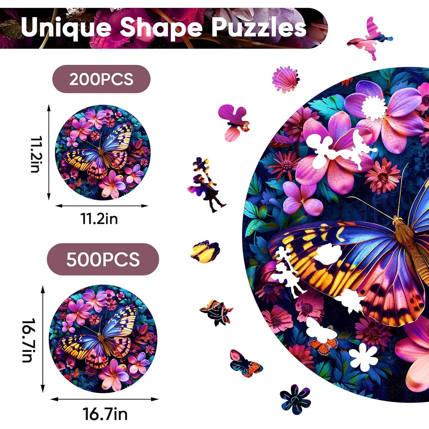 Rompecabezas de Madera Ruikiyart 200 Piezas Colibrí 28.4 cm