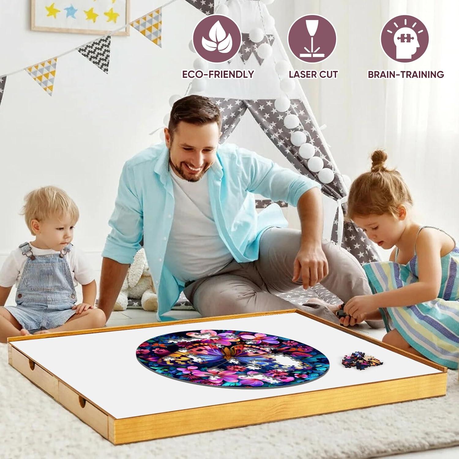 Rompecabezas de Madera Ruikiyart 200 Piezas Colibrí 28.4 cm