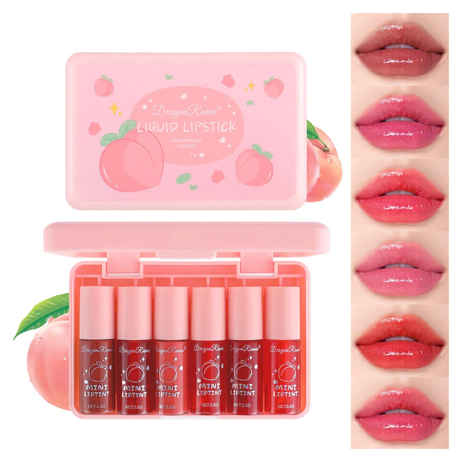 Set de Tinte de Labios Eakroo 6 Colores Multiusos Hidratante