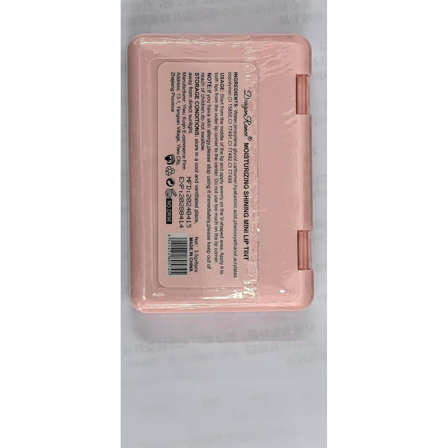 Set de Tinte de Labios Eakroo 6 Colores Multiusos Hidratante