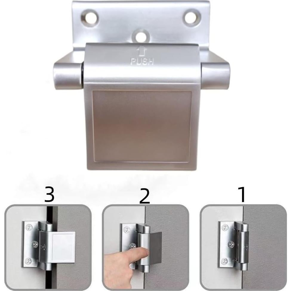 Cerradura de Refuerzo de Puerta Wannianmu Plateada Antirrobo