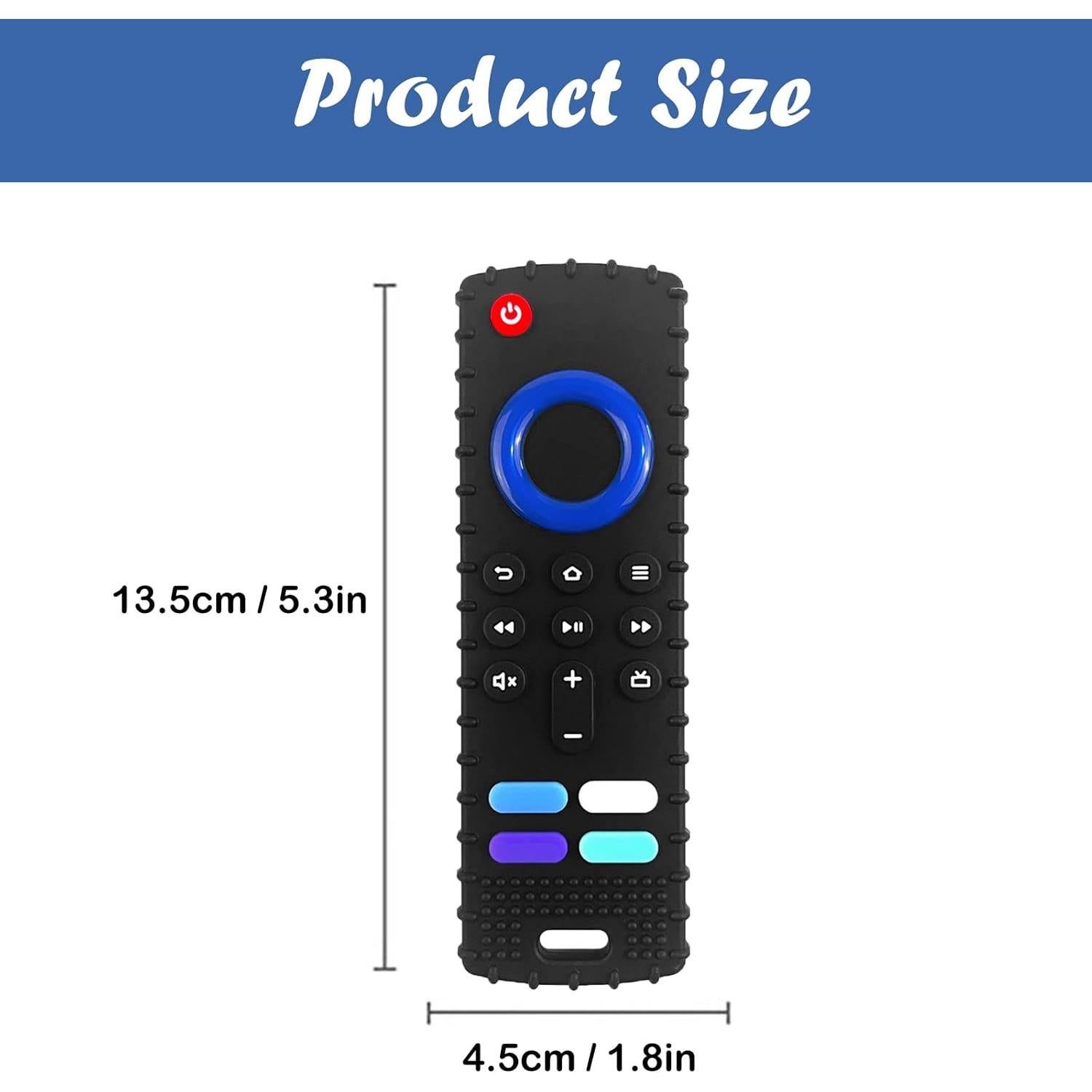 Juguete Mordedor para Bebés Control Remoto Silicona 2pcs