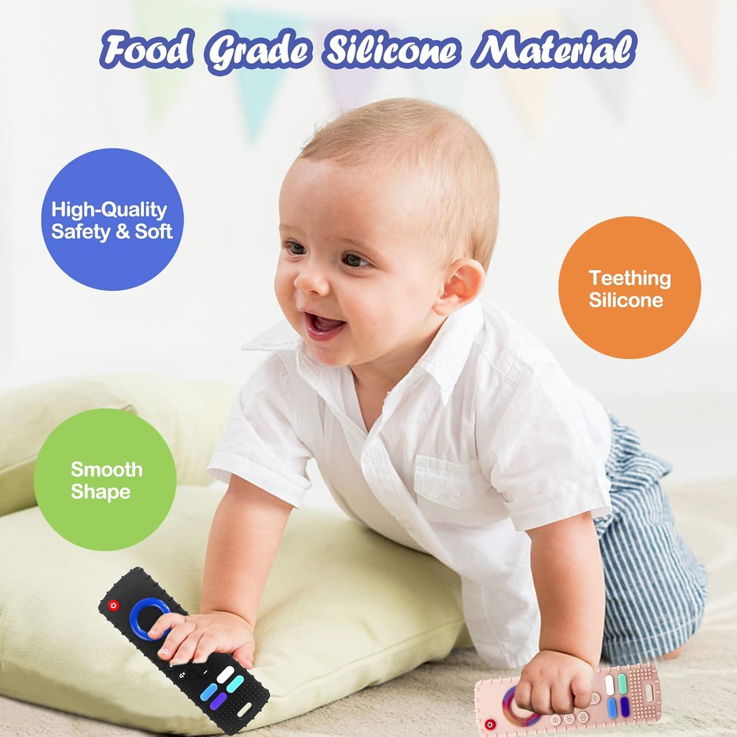 Juguete Mordedor para Bebés Control Remoto Silicona 2pcs