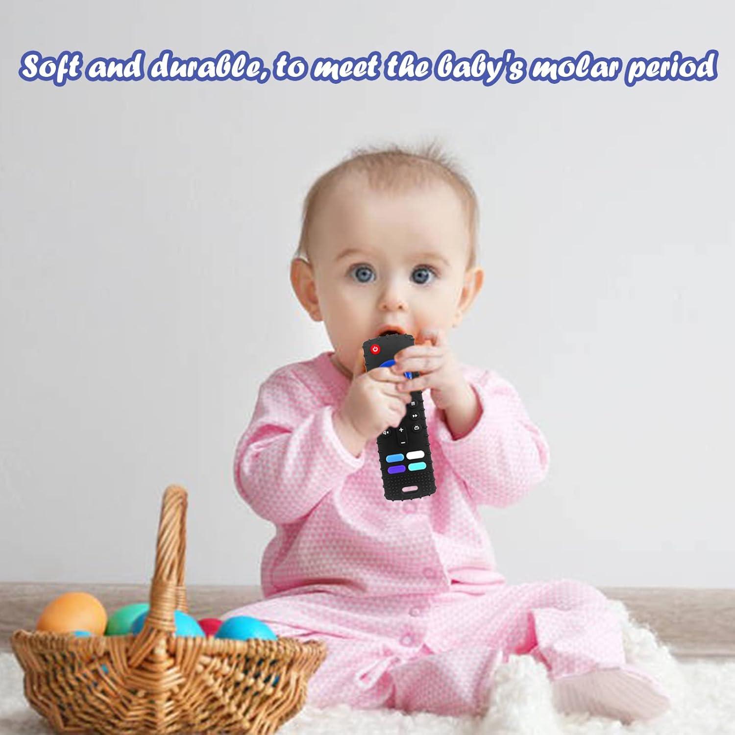 Juguete Mordedor para Bebés Control Remoto Silicona 2pcs