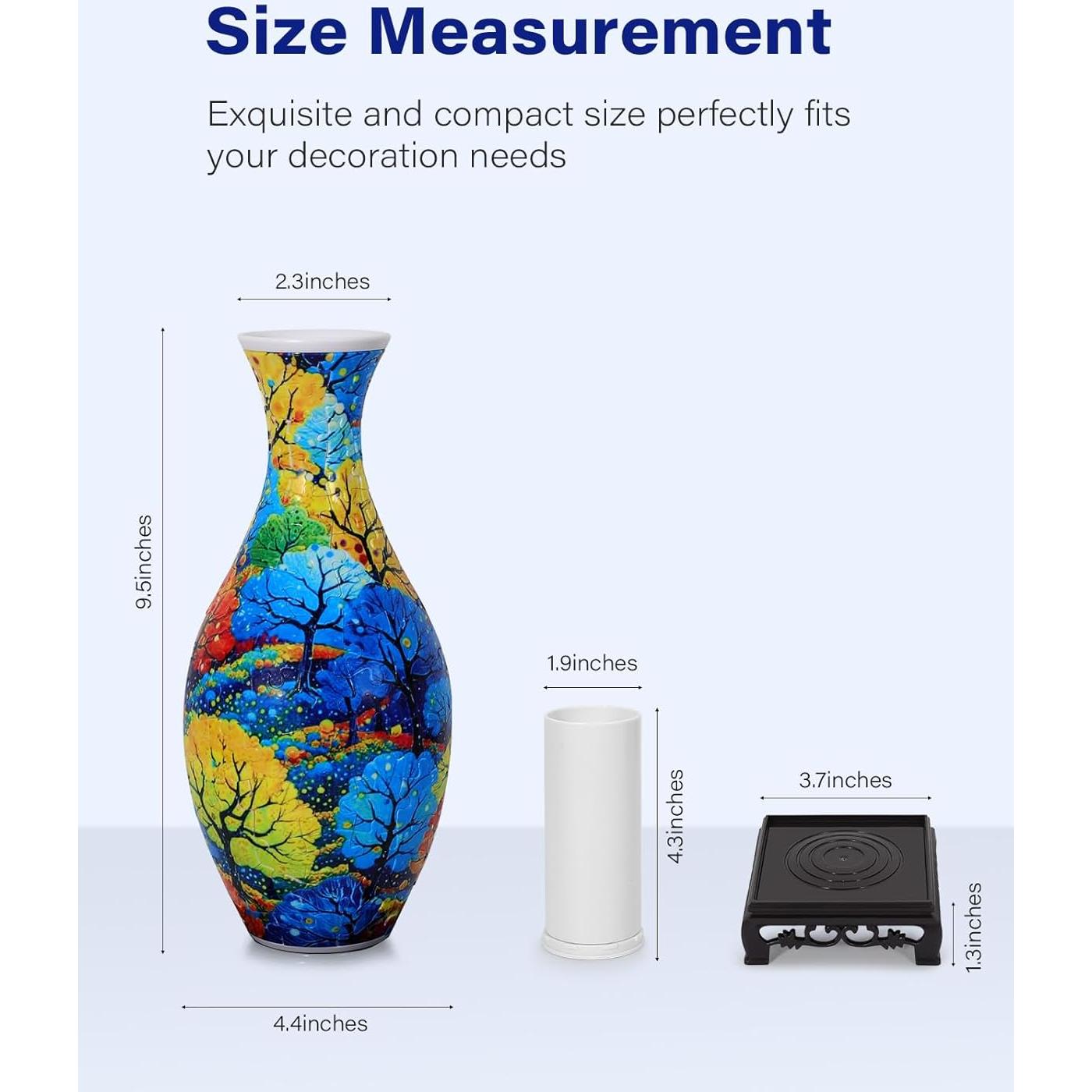 Rompecabezas 3D Jarrón de Flores KOSTBAR 160 Piezas