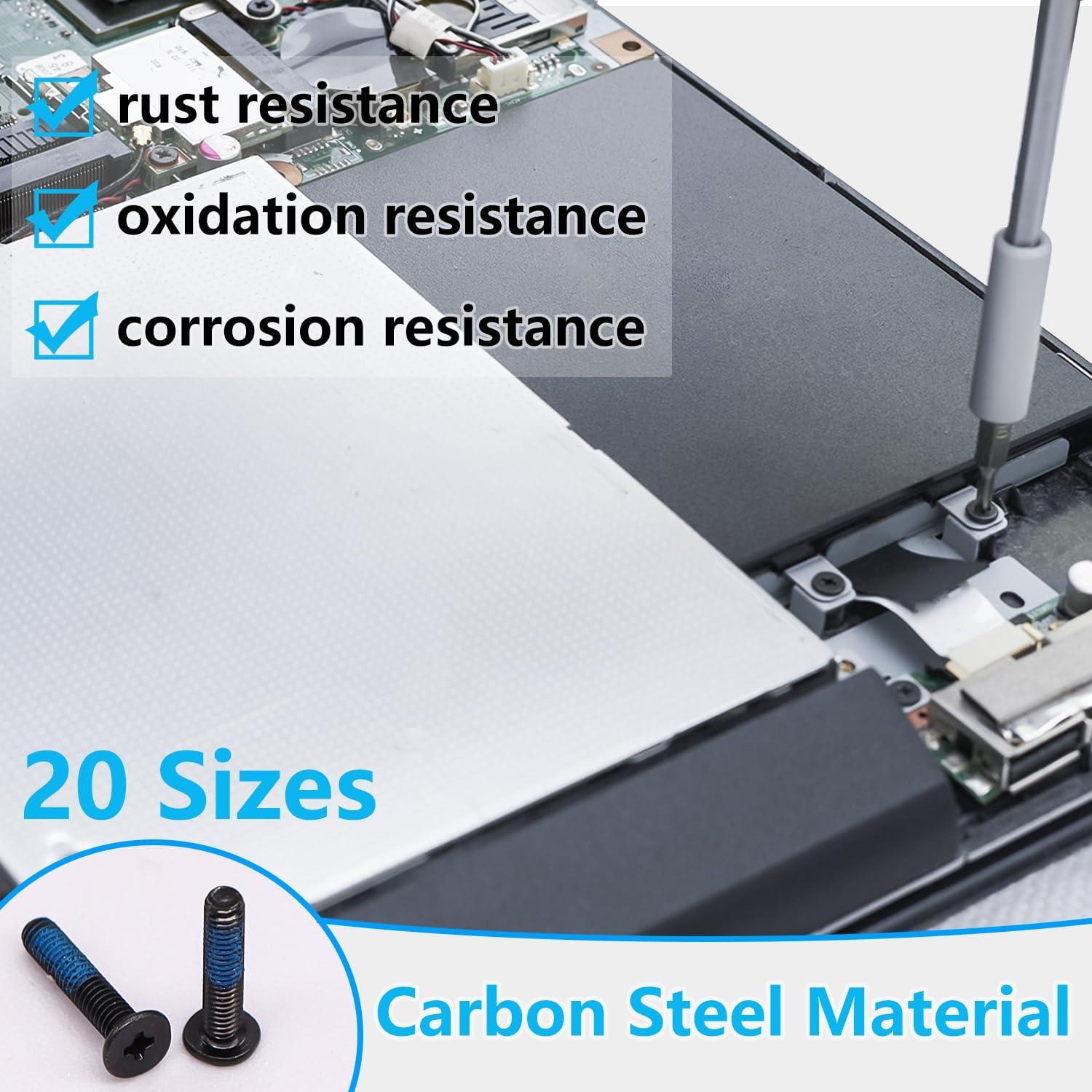 Kit de Tornillos para Laptop 500PCS Bemaka M2 M2.5 M3 Azul