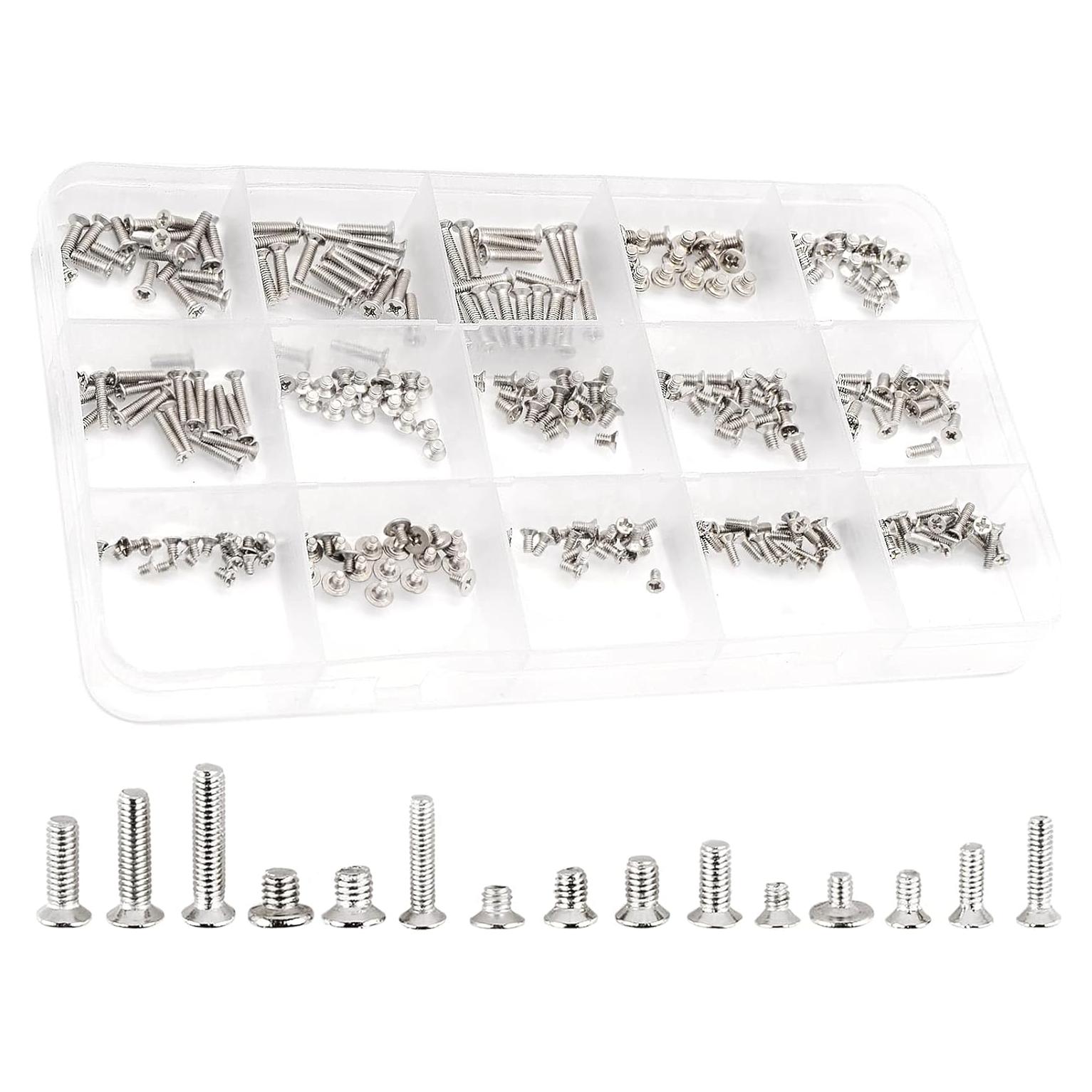 Kit de Tornillos de Reemplazo 300 Pcs QTEATAK para Laptop SSD