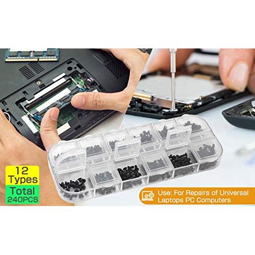 Kit de tornillos para laptop Akuoly M2 M2.5 M3 240 piezas