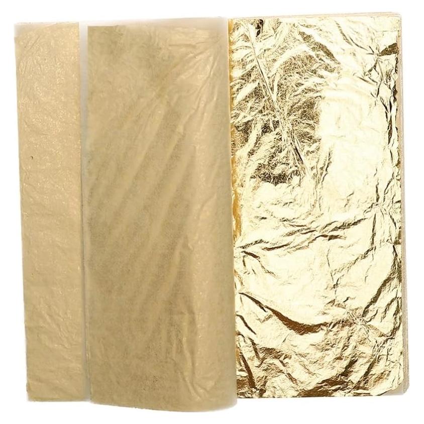 Hojas de Imitación de Foil Dorado GLSTOY 14x14cm para Manualidades