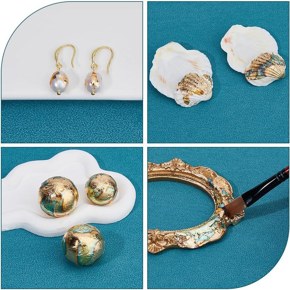 SUPERFINDINGS 50 Hojas de Papel Metálico 14cm Colorido DIY