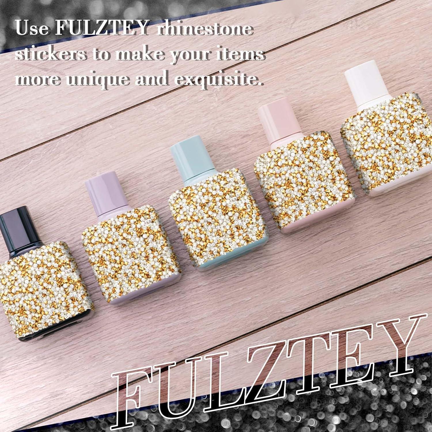 Hoja de Calcomanías de Strass Brillantes FULZTEY 23.9x20.1cm