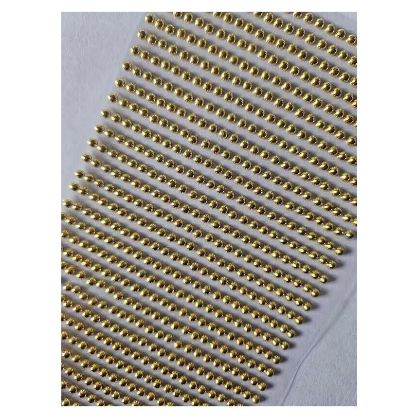 Gemas de Rhinestone Autoadhesivas Doradas 3mm 750 Piezas
