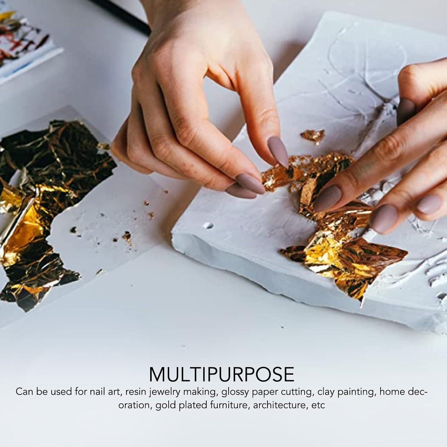 Papel de Foil Dorado Grande 100pcs para Manualidades DIY