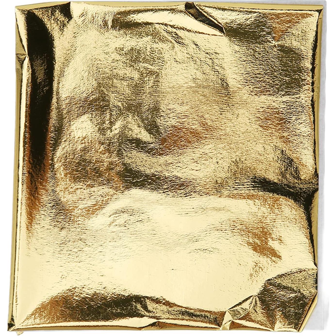 Papel de Foil Dorado Grande 100pcs para Manualidades DIY