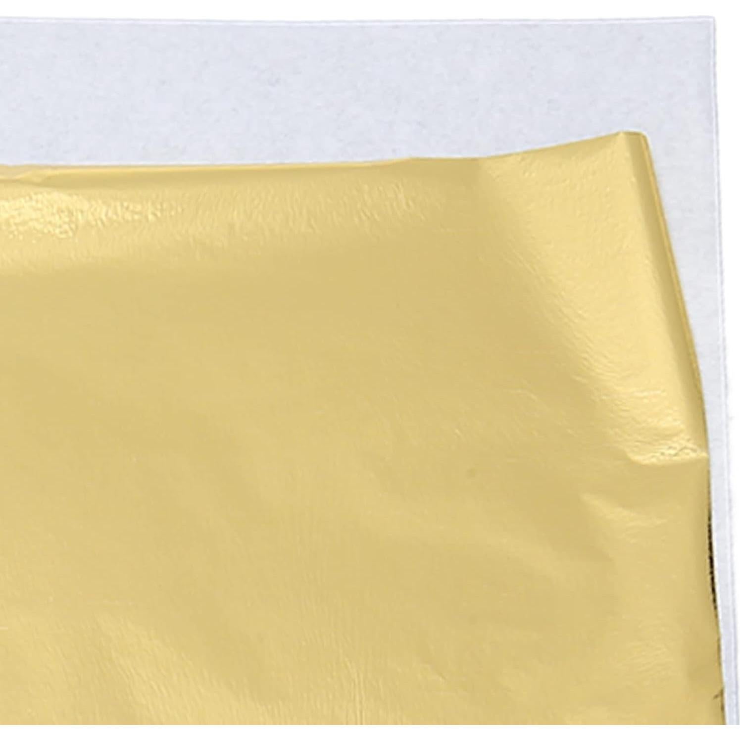 Papel de Foil Dorado Grande 100pcs para Manualidades DIY