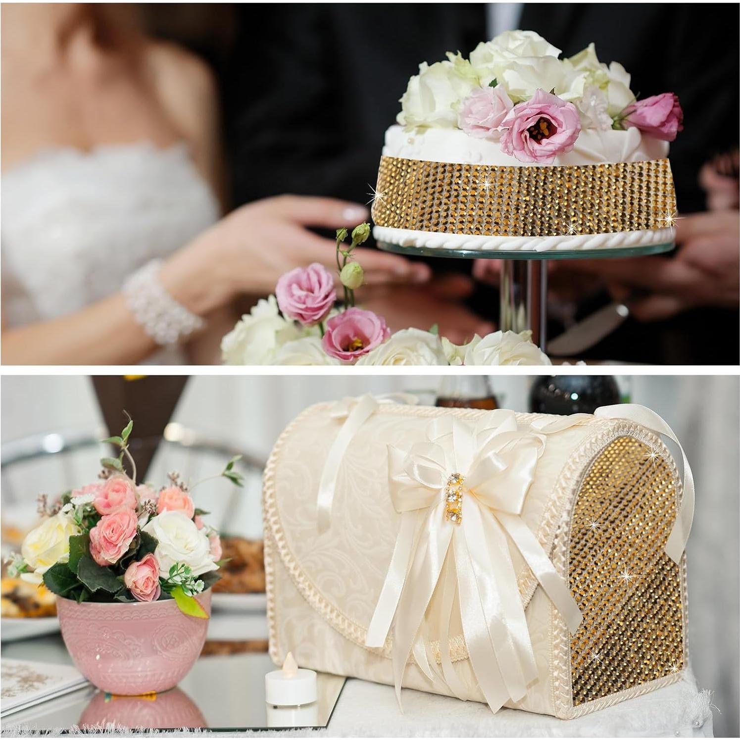 Hoja de Cristales Brillantes Autoadhesiva MECCANIXITY 200x20cm Oro