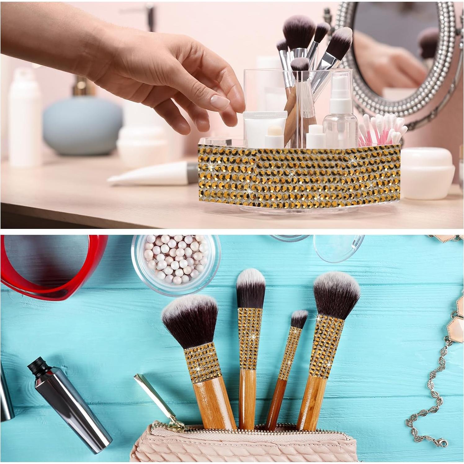 Hoja de Cristales Brillantes Autoadhesiva MECCANIXITY 200x20cm Oro