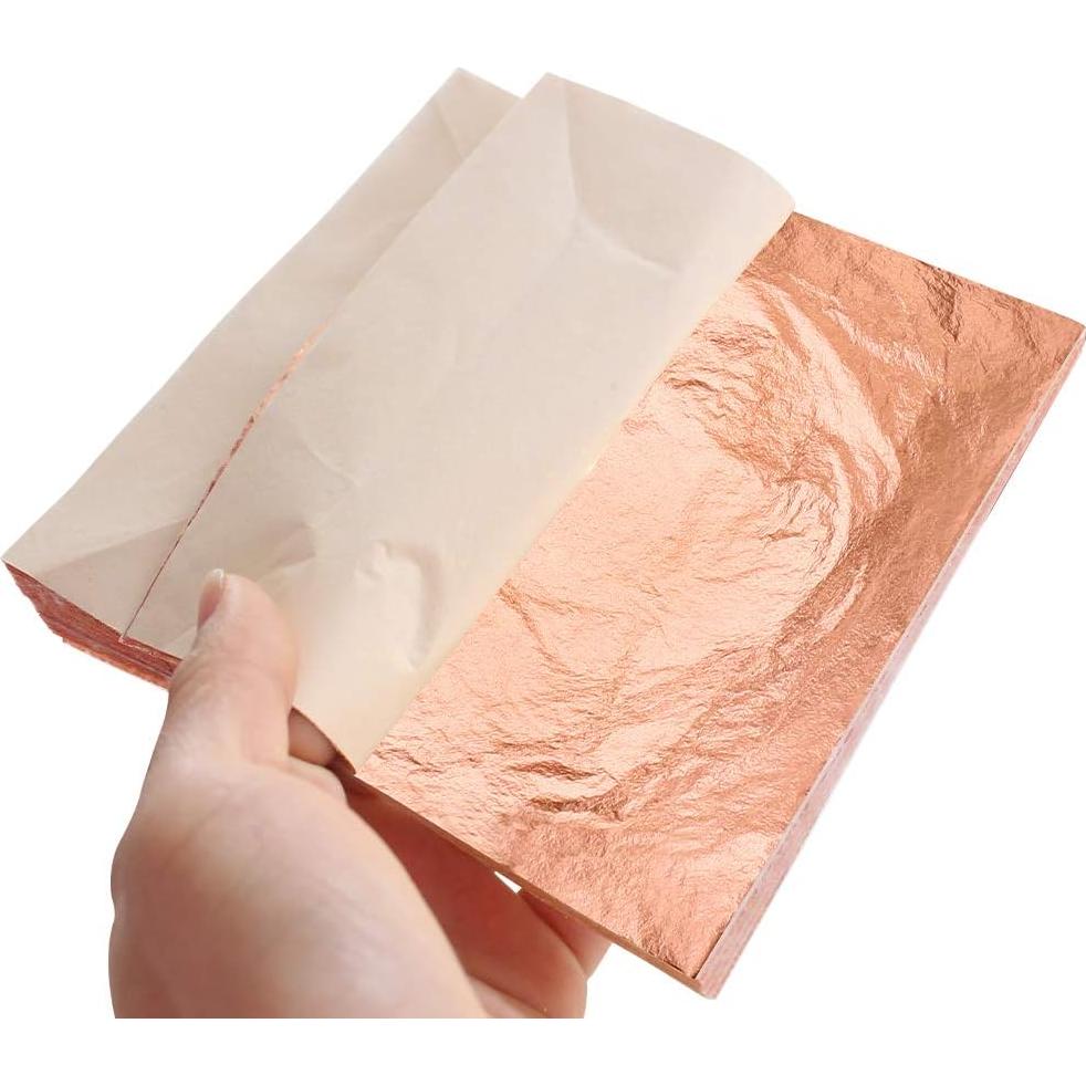 Hojas de Cobre Real Yong Bo 100 Piezas 16cm para Manualidades