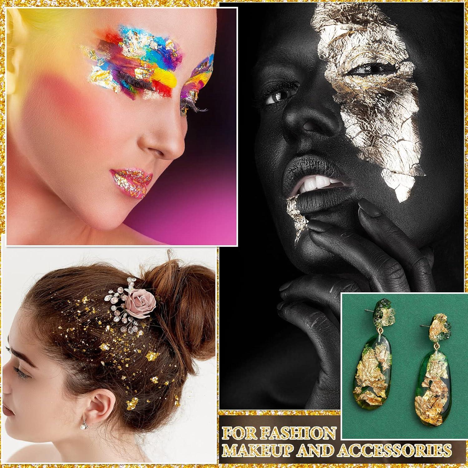 Hojas de Oro Imitación Sadnyy 1000 Piezas 20 Colores 8x8.5cm