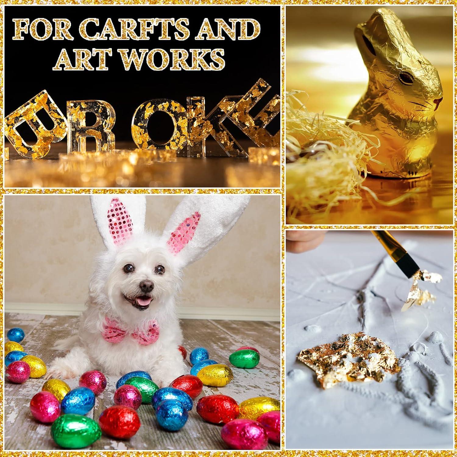 Hojas de Oro Imitación Sadnyy 1000 Piezas 20 Colores 8x8.5cm