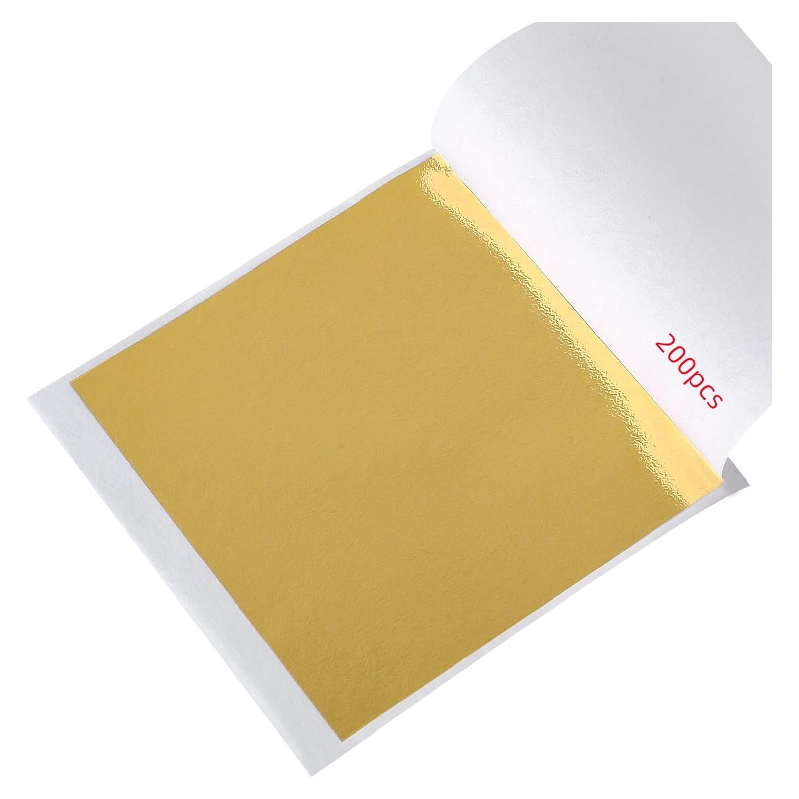 Hojas de Oro Imitación DECONICER 200 pcs 8x8.5 cm