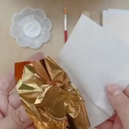 Hojas de Oro Imitación DECONICER 200 pcs 8x8.5 cm