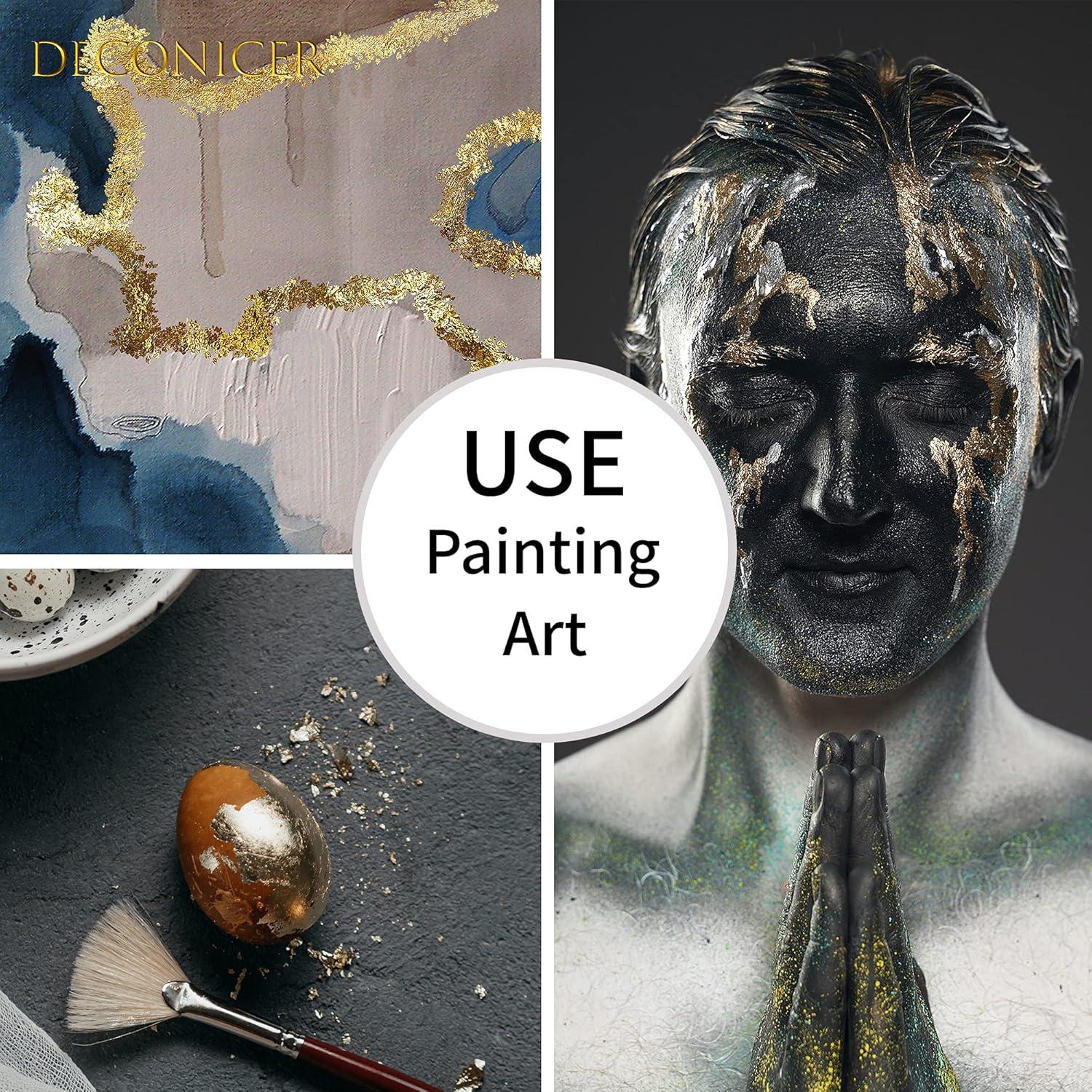 Hojas de Oro Imitación DECONICER 200 pcs 8x8.5 cm