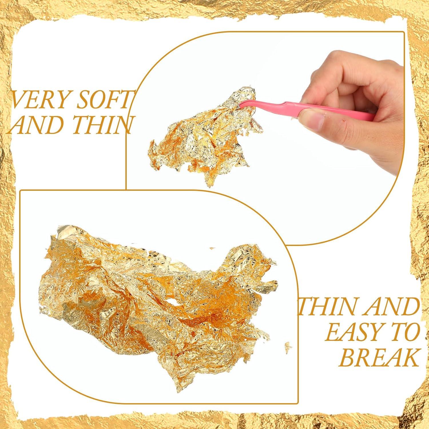 Harloon 1000 Hojas Imitación de Oro para Manualidades 14x14cm