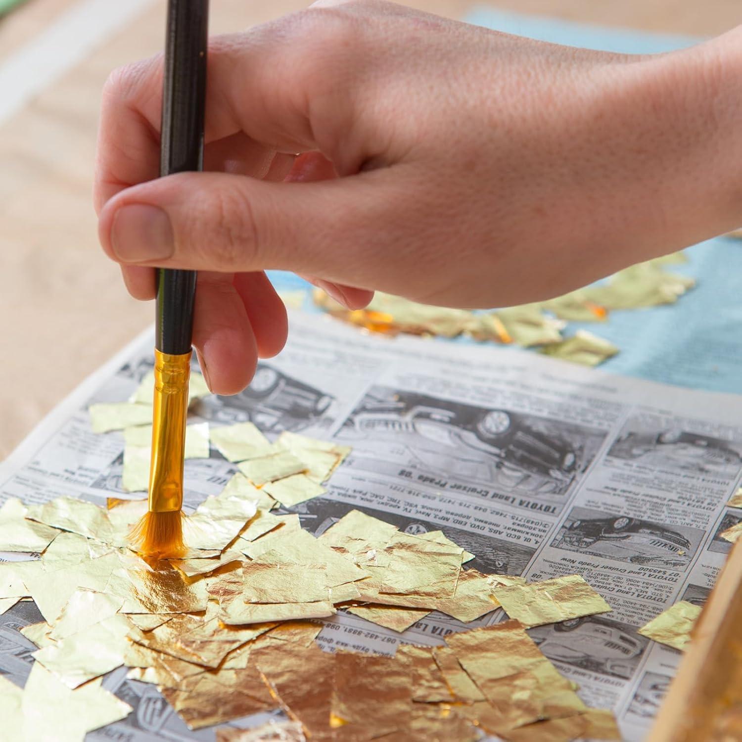 Harloon 1000 Hojas Imitación de Oro para Manualidades 14x14cm