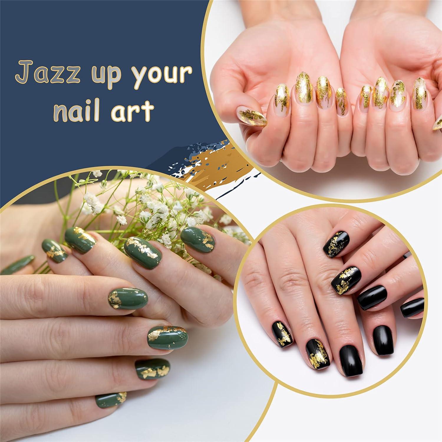 Hojas de Oro KraftiSky - 100 Piezas 14x14 cm para Manualidades