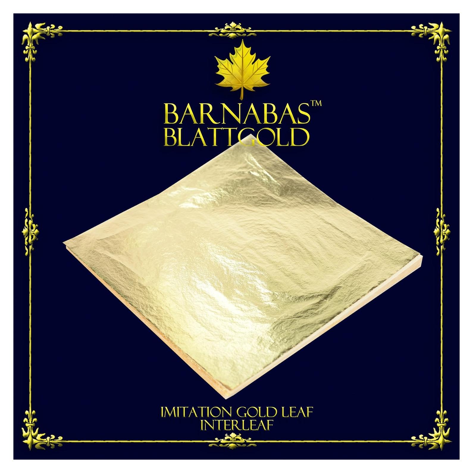 Hojas de Oro Imitación Barnabas Blattgold 1000 Hojas 16x16 cm