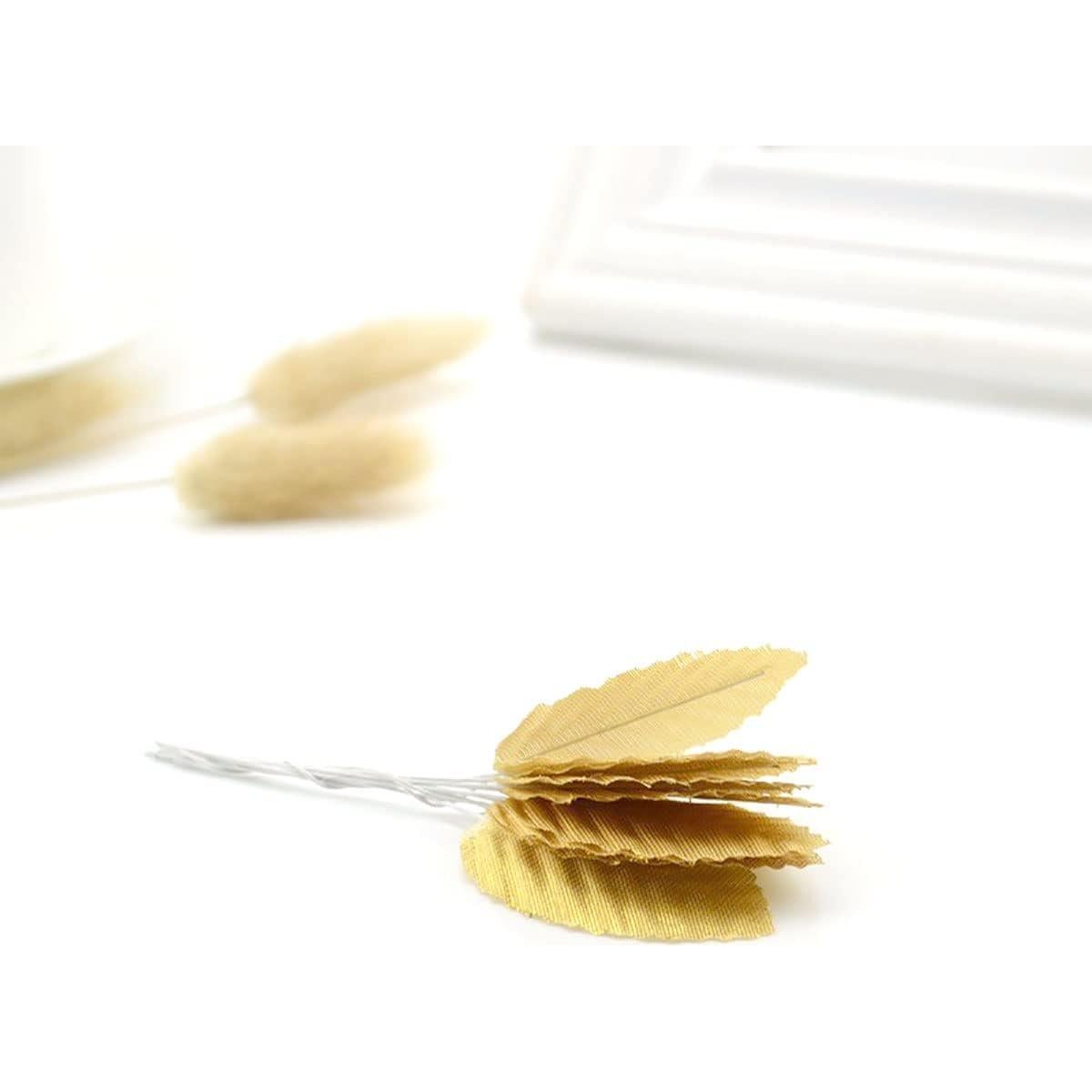 Hojas Artificiales Doradas Haidong - 120 Piezas Decorativas