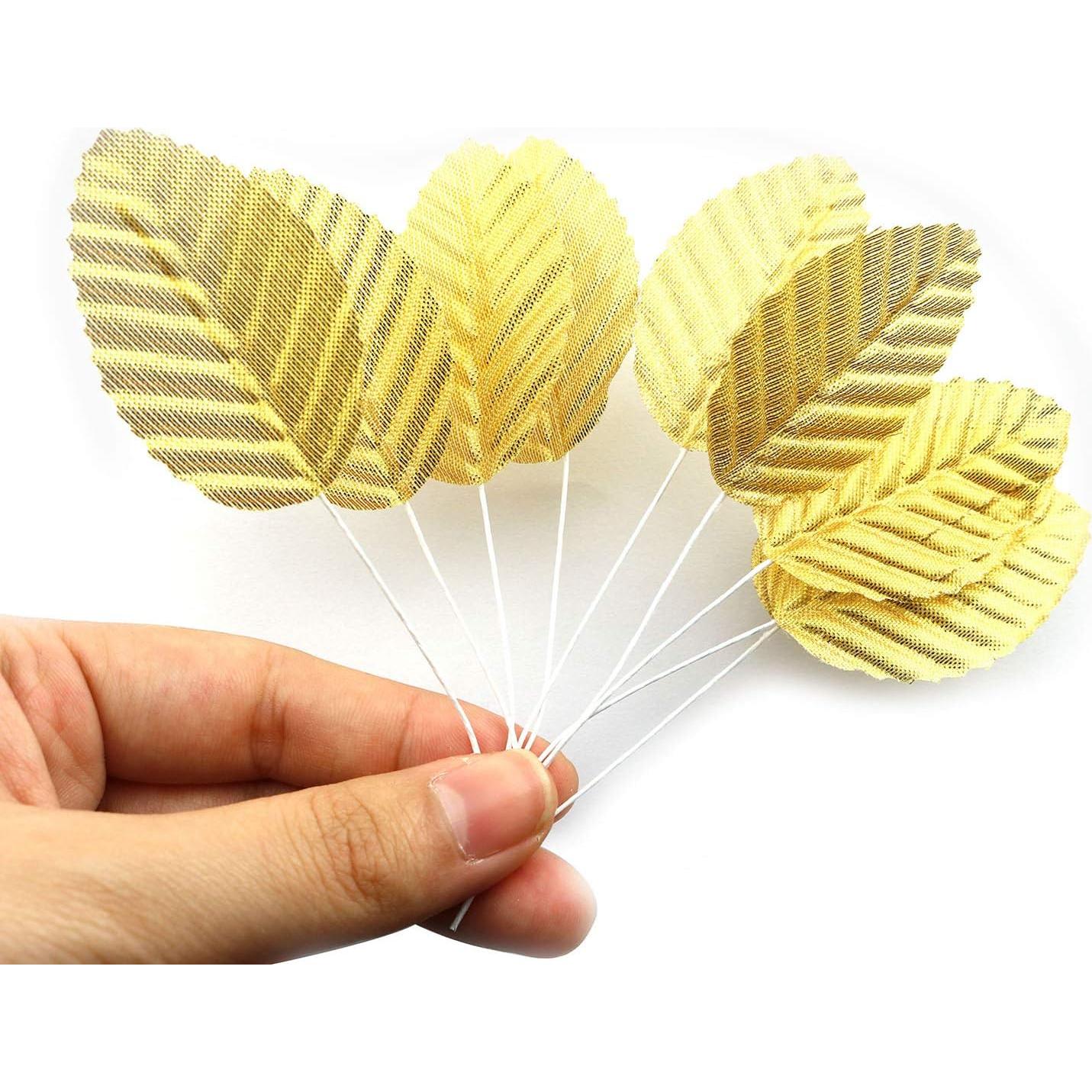 Hojas de Seda IVYRISE 200PCS Doradas para Decoración de Bodas