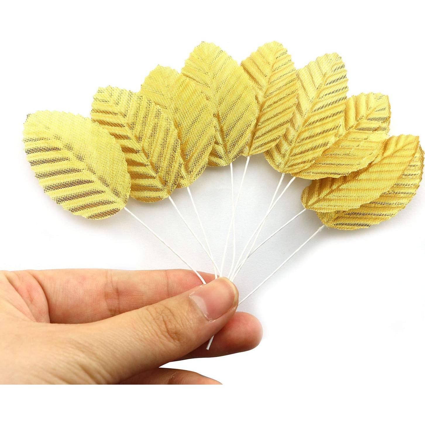 Hojas de Seda IVYRISE 200PCS Doradas para Decoración de Bodas