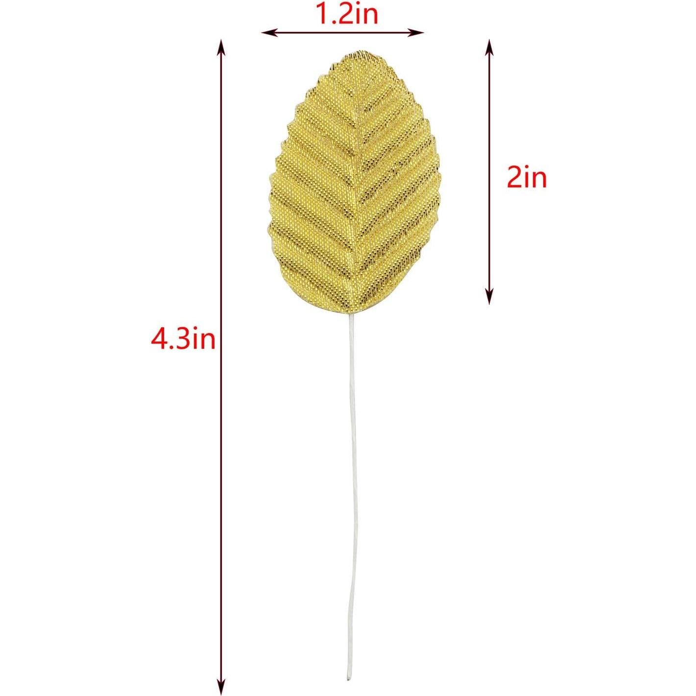 Hojas de Seda IVYRISE 200PCS Doradas para Decoración de Bodas