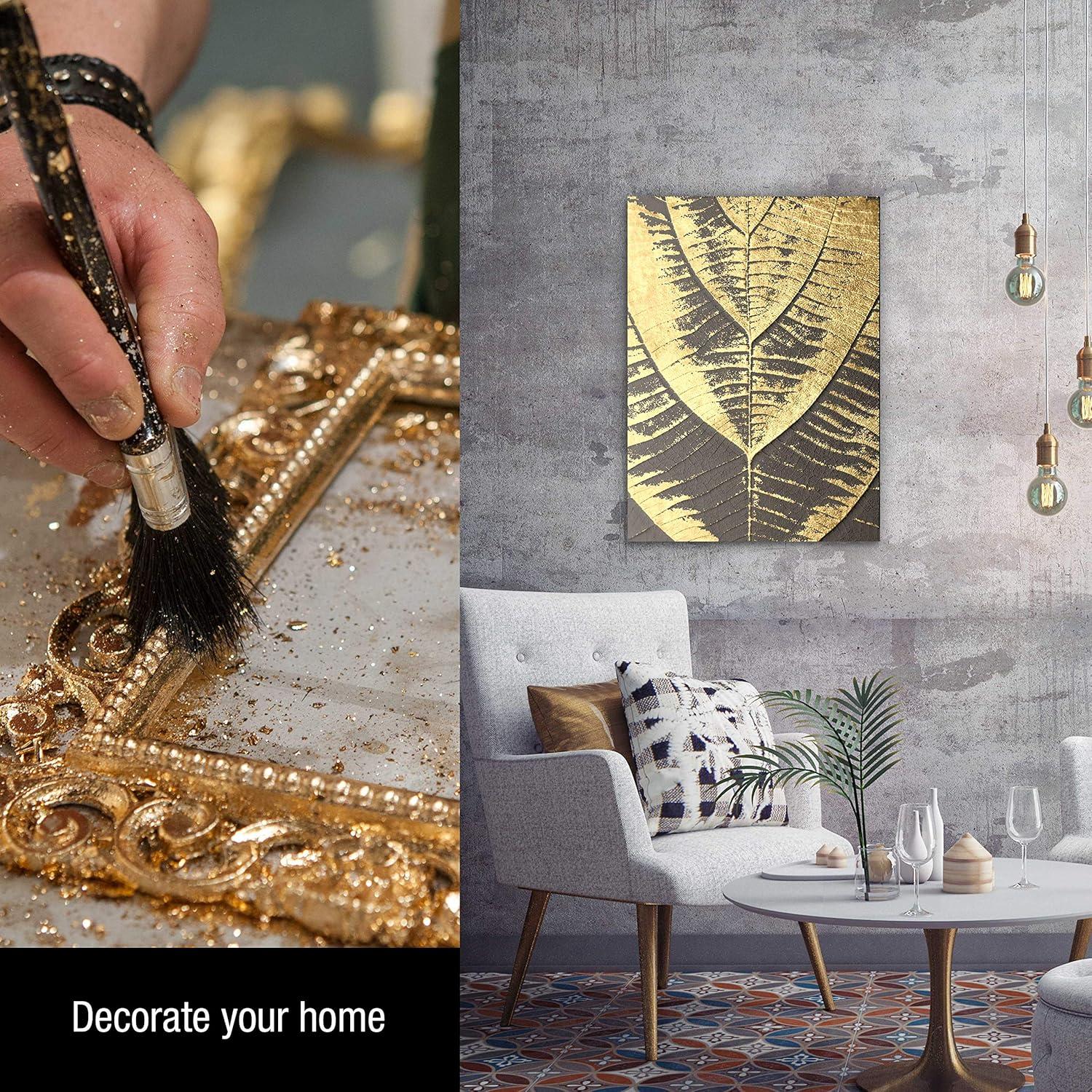 Copos de Hoja de Metal Schabin 10g x3 - Oro para Manualidades